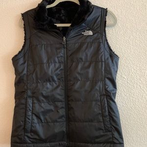 Womens size medium North Face reversible vest